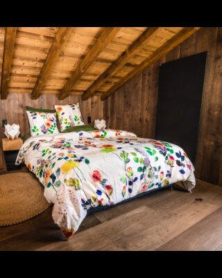 Blanc de Gérardmer - Housse de couette en Percale imprimée Comtesse