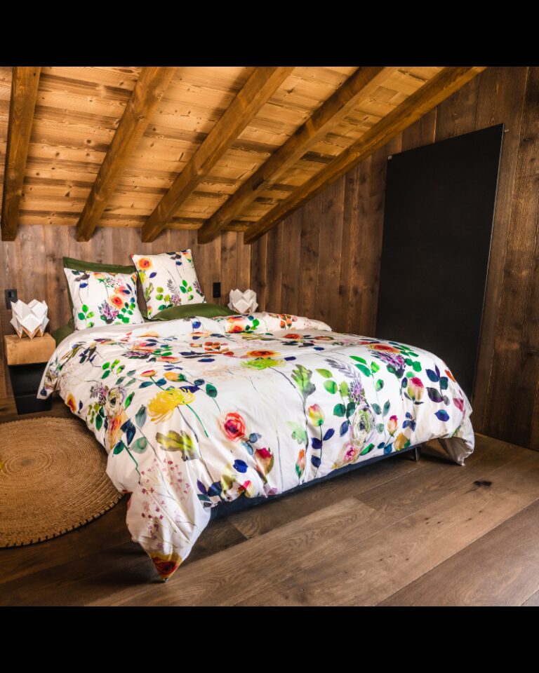 Blanc de Gerardmer - Housse de couette en Percale imprimée Comtesse
