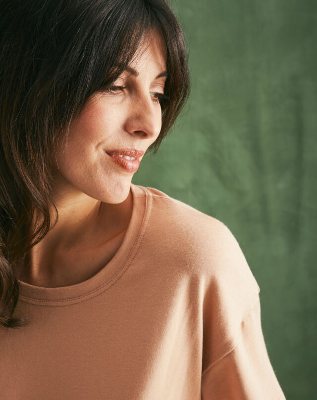 Lemahieu - Top oversize coton modal - Latte - Femme