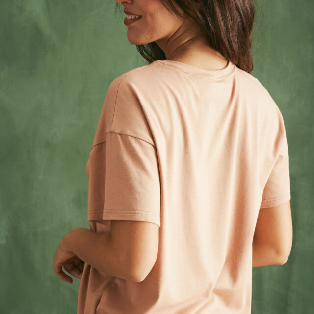 Lemahieu - Top oversize coton modal - Latte - Femme