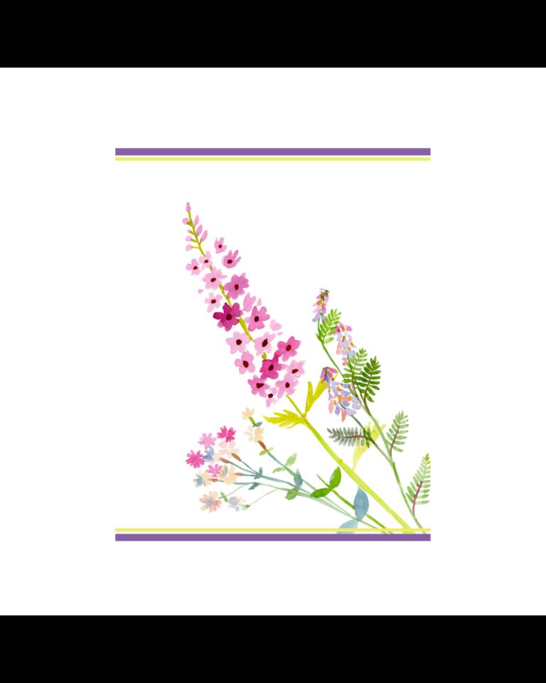 Blanc de Gerardmer - Torchon Imprimé Floraux