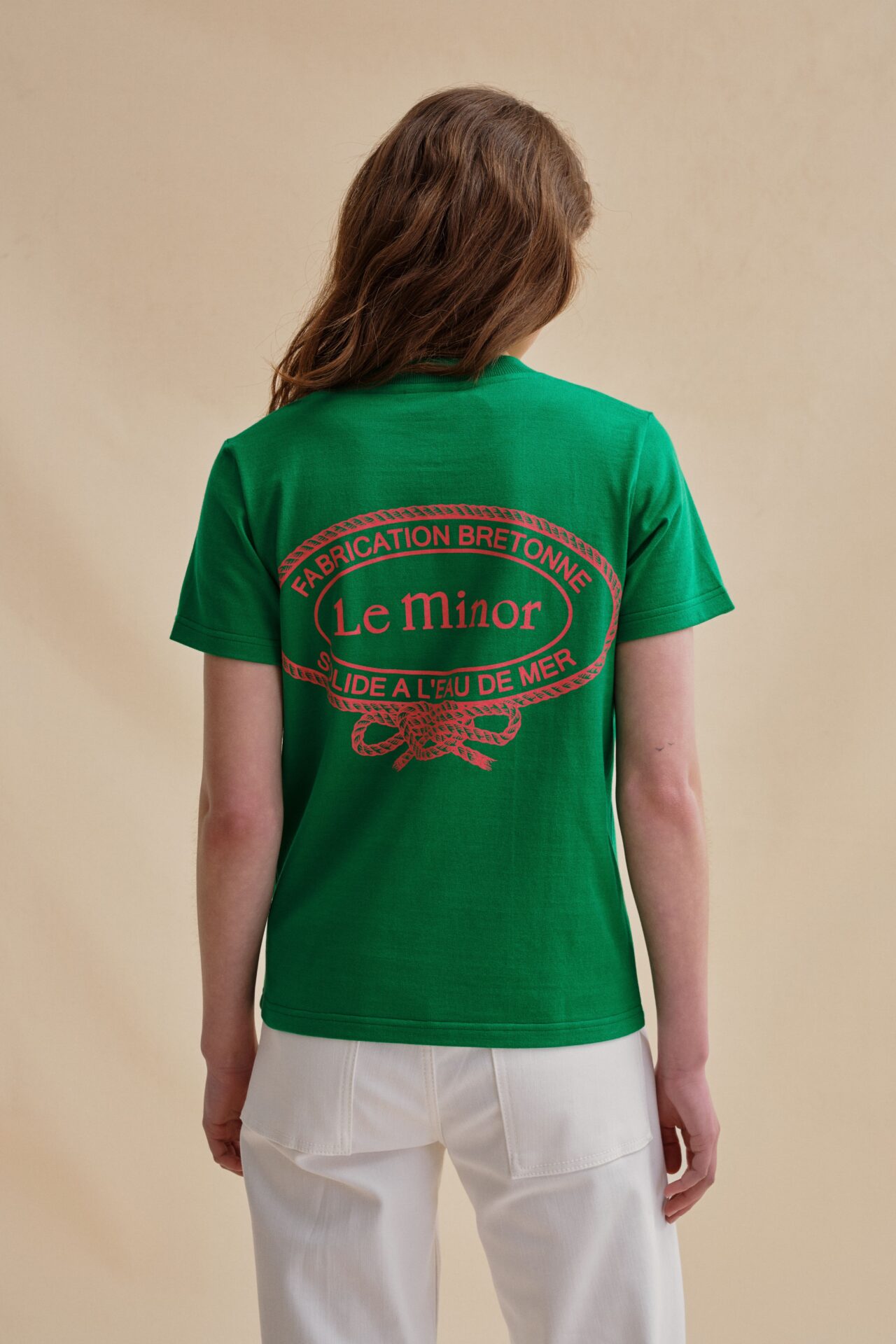 Le Minor - T-shirt Vic sérigraphié vert