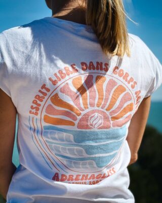 Adrenagliss - ZEN – TEE SHIRT FEMME FABRIQUÉ EN FRANCE EN COTON BIO