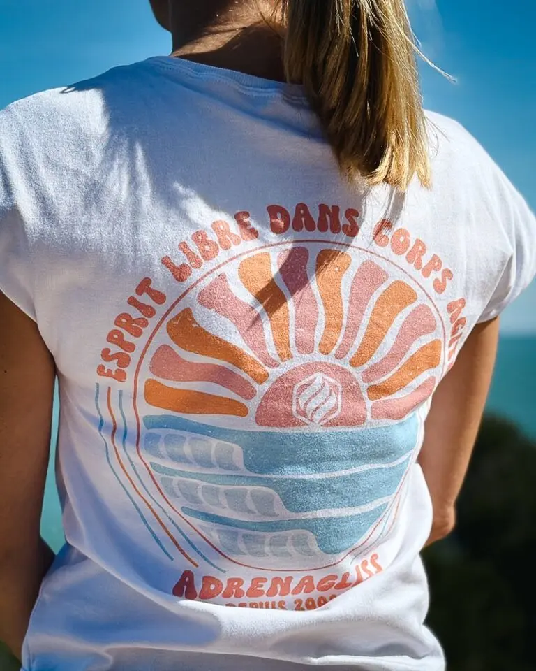 Adrénagliss - T-shirt femme coton bio – Made in France | Modèle Zen