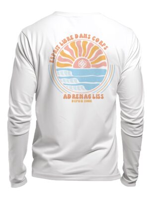 Adrenagliss - ZEN  TEE SHIRT MANCHES LONGUES HOMME FABRIQUÉ EN FRANCE EN COTON BIO