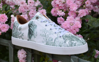 Sneaker Barons Papillom Basse Marie-Antoinette verte par la marque Baron Papillon Baron Papillon - Sneaker Barons Papillom Basse Marie-Antoinette verte