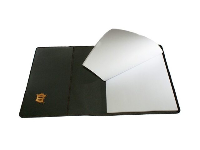 Lavoisier Maroquinier - Conférencier A4 en cuir noir