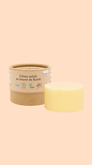 Comme Avant - Crème Bio Solide au Beurre de Karité 50g  Hydratant & Nourrissant  Corps & Visage