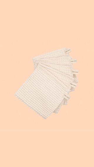 Comme Avant - Lot de 5 Essuie-Tout Lavables en Coton Bio  Réutilisable & Naturel