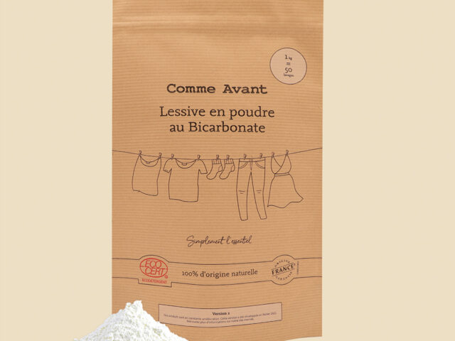 Comme Avant - Lessive en Poudre Bio au Bicarbonate - Naturelle et Écologique