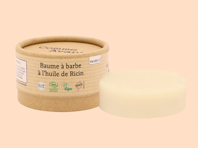 Comme Avant - Baume à Barbe Bio à l'Huile de Ricin - Nourrissant et Hydratant