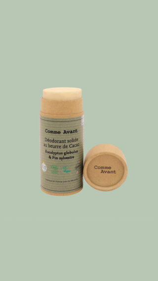 Déodorant Bio Solide Eucalyptus & Pin Sylvestre 60g – Naturel & Efficace par la marque Comme Avant Comme Avant - Déodorant Bio Solide Eucalyptus & Pin Sylvestre 60g – Naturel & Efficace