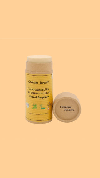 Comme Avant - Déodorant Bio Solide Citron & Bergamote 60g  Naturel & Efficace