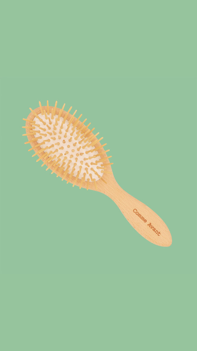 Comme Avant - Brosse à Cheveux Bio et Efficace en Bois de Hêtre