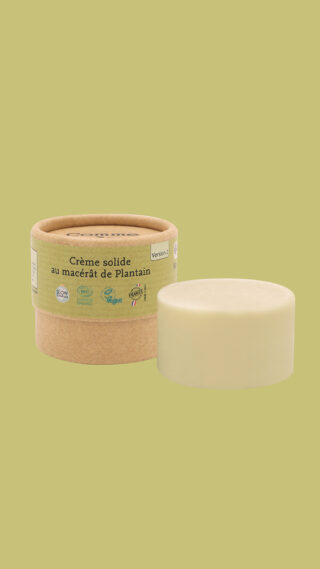 Comme Avant - Crème Solide Bio Démangeaison 50g – Peaux Sensibles – au Macérât de Plantain