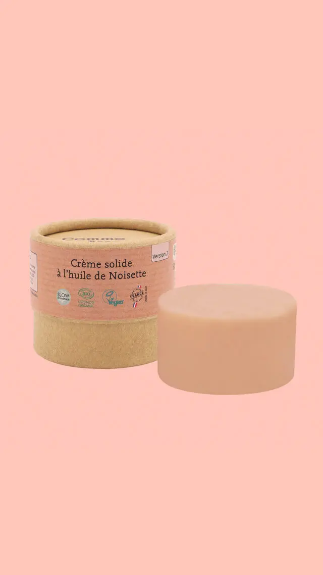 Comme Avant - Crème Solide Bio Imperfections 50g – à l’Huile de Noisette