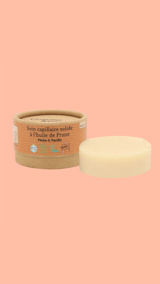 Soin Capillaire Bio & Solide – Nourrit et Répare – Masque Cheveux à l’Huile de Prune – Pêche & Vanille par la marque Comme Avant Comme Avant - Soin Capillaire Bio & Solide – Nourrit et Répare – Masque Cheveux à l’Huile de Prune – Pêche & Vanille