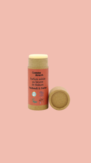Comme Avant - Parfum Femme Bio Solide 20g – Sans Alcool & Naturel – Patchouli & Cerise