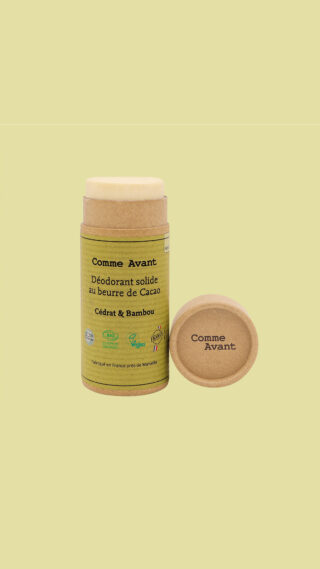 Déodorant Bio Solide Cédrat & Bambou 60g – Naturel & Efficace par la marque Comme Avant Comme Avant - Déodorant Bio Solide Cédrat & Bambou 60g – Naturel & Efficace