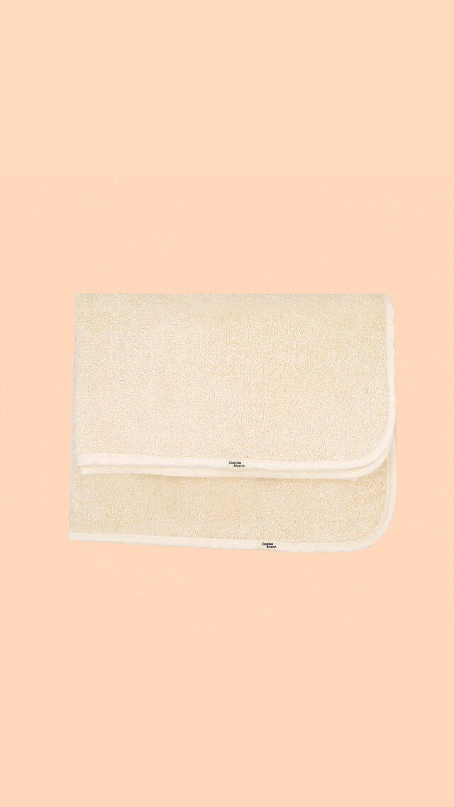 Comme Avant - Serviette de Bain en Coton Bio 450g/m² – Plage & Toilette Écru