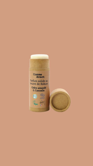 Parfum Homme Bio Solide 20g – Sans Alcool & Naturel – Cèdre amandé & Cannelle par la marque Comme Avant Comme Avant - Parfum Homme Bio Solide 20g – Sans Alcool & Naturel – Cèdre amandé & Cannelle