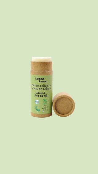 Comme Avant - Parfum Homme Bio Solide 20g – Sans Alcool & Naturel – Musc & Bois de Hô
