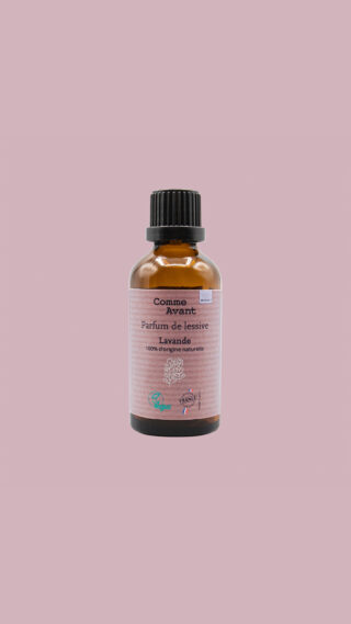 Comme Avant - Parfum de Lessive 50ml – Lavande – 100% Naturel – Biodégradables – 50ml – Fragrance Efficace