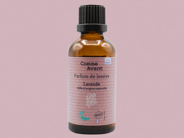 Comme Avant - Parfum de Lessive 50ml - Lavande - 100% Naturel - Biodégradables - 50ml - Fragrance Efficace