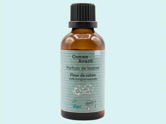 Comme Avant - Parfum de Lessive 50ml - Fleur de Coton - 100% Naturel - Biodégradables - 50ml - Fragrance Efficace