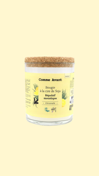 Comme Avant - Bougie Répulsive Anti Moustique  Maison & Jardin  Efficace et Naturelle  Anti Moustique Tigre