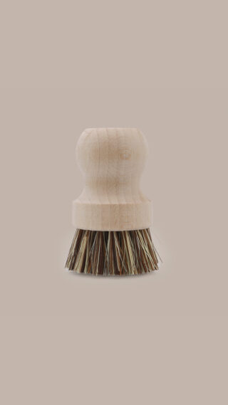 Comme Avant - Brosse à Casserole Bio en Bois de Hêtre – Fibres Végétales