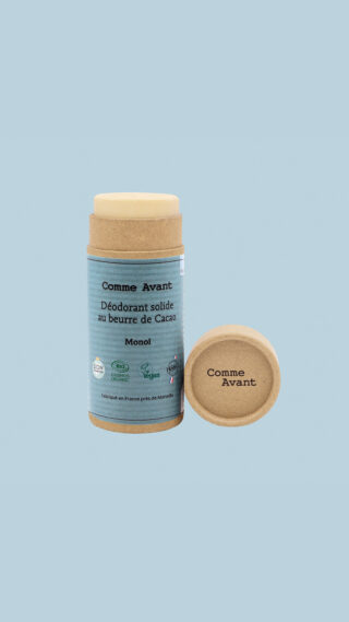 Comme Avant - Déodorant Bio Solide Monoï 60g  Naturel & Efficace