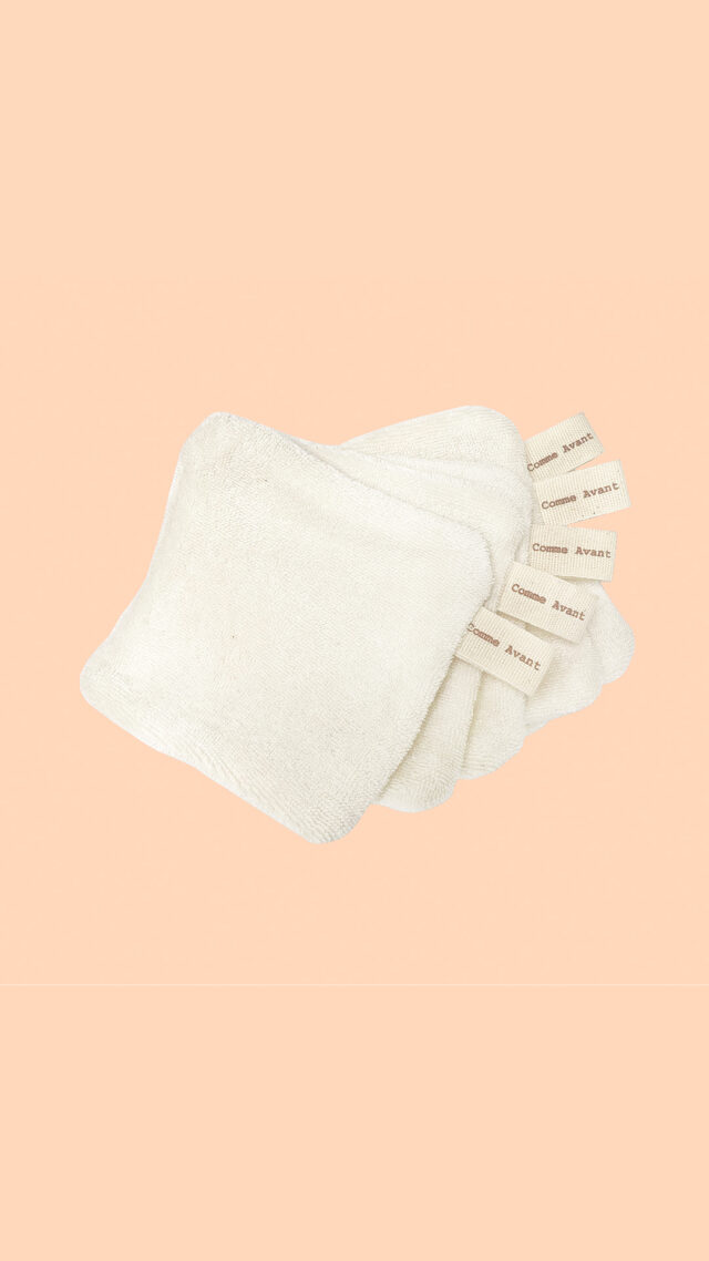 Comme Avant - Lot de 5 Lingettes Lavables en Coton Bio – Réutilisable & Naturel