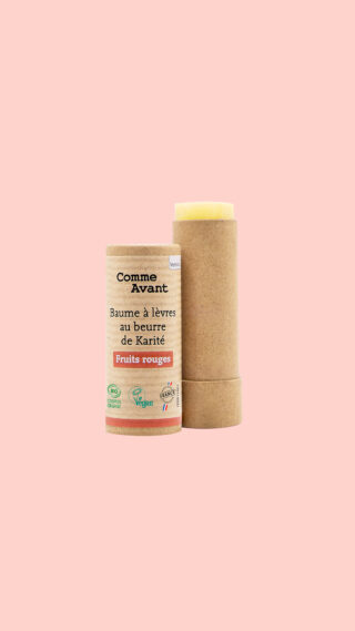 Comme Avant - Stick Baume à Lèvres Bio Parfum Fruits Rouges au Beurre de Karité  Hydratant & Nourrissant