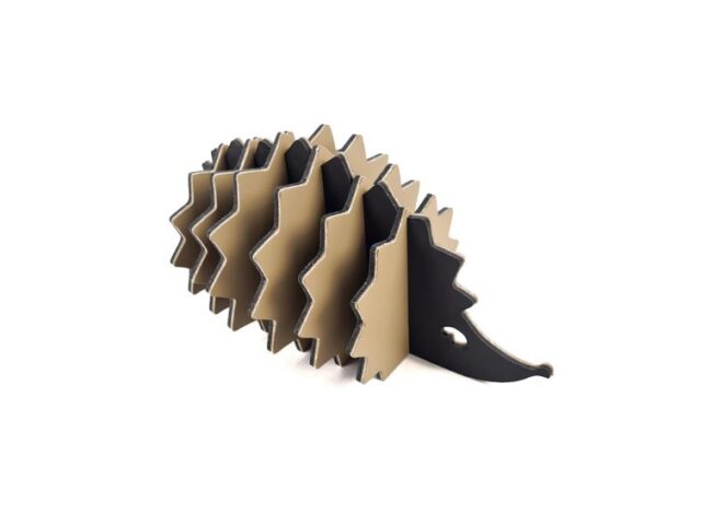 Lavoisier Maroquinier - 6 sous-verres "Hérisson" en cuir beige