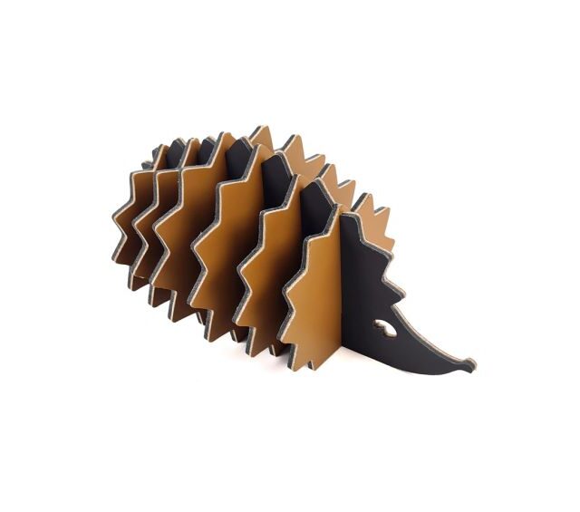 Lavoisier Maroquinier - 6 sous-verres "Hérisson" en cuir gold