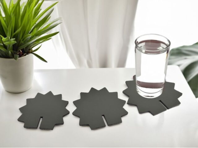 décoration transformable en set de 6 sous-verres