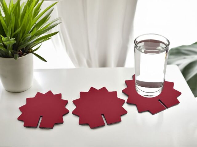 décoration transformable en set de 6 sous-verres