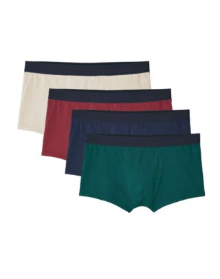 Maison Lemahieu - 4x Boxers courts en Coton BIO – 4 couleurs – Multicouleur  – Homme