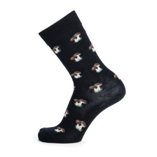 Maison Broussaud - Les Cèpes – chaussettes homme – laine noir