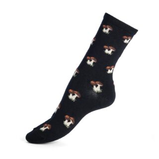 Maison Broussaud - Les Cèpes – chaussettes femme – laine noir
