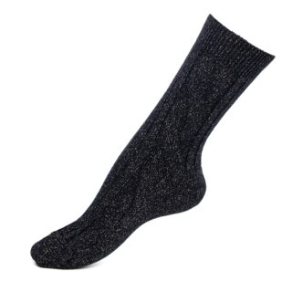 Maison Broussaud - Les Torsades – chaussettes femme – laine marine