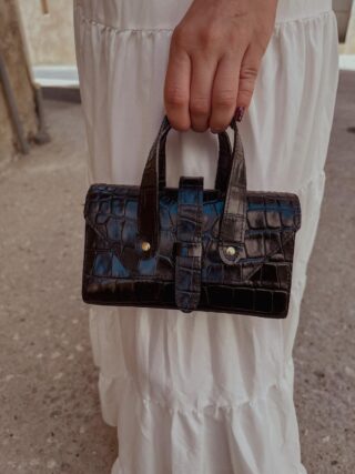 Maison Rottier - Sac en Cuir Noir  Suzanne
