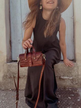 Maison Rottier - Sac en Cuir Marron  Suzanne