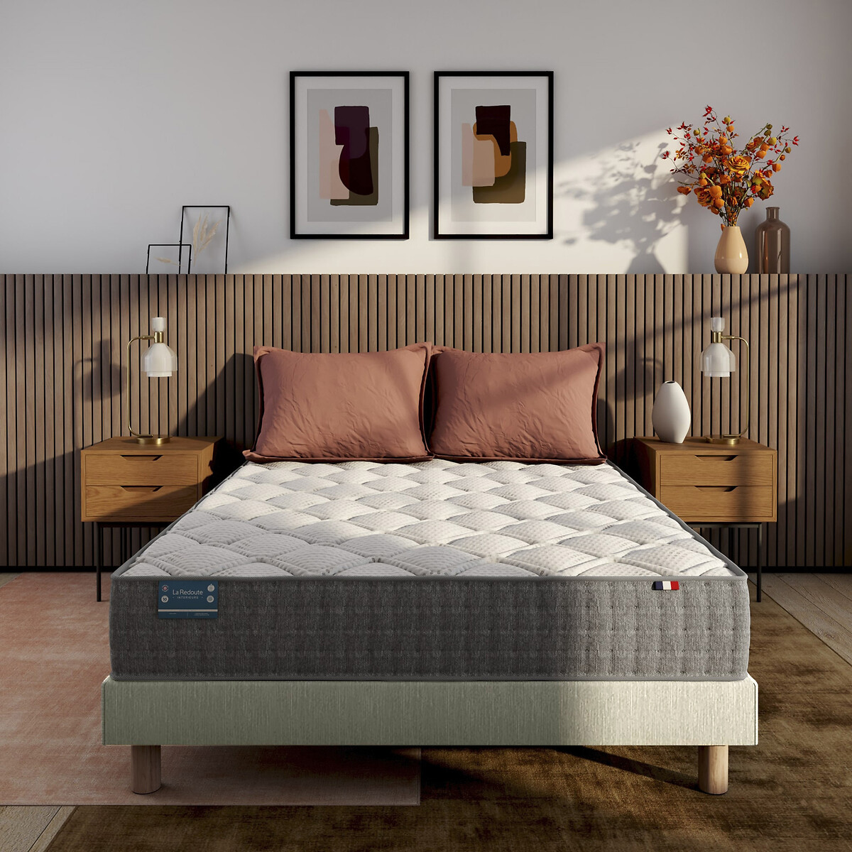 a6a816a6bb6637171f78f553bd49d022 LA REDOUTE INTERIEURS - Ensemble Matelas Latex 5 Zones H20cm + Sommier