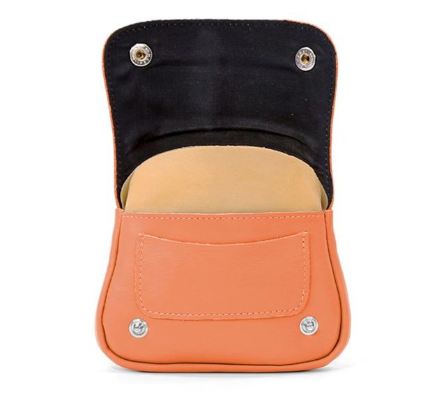 La Guêpe - Petite Maroquinerie - Blague à  tabac en cuir - orange - 108