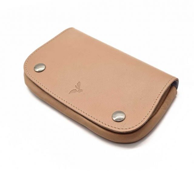 La Guêpe - Petite Maroquinerie - Blague à tabac "Luxe" en cuir nude - PM-034-01