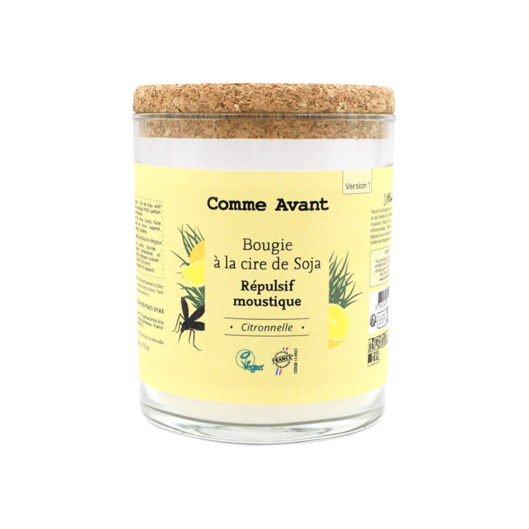 Comme Avant - Bougie Répulsive Anti Moustique - Maison & Jardin - Efficace et Naturelle - Anti Moustique Tigre
