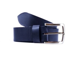 Ceinture cuir 40mm bleu marine, boucle aux belles lignes courbes 4065 Choisir par la marque La Guêpe La Guêpe - Ceinture cuir 40mm bleu marine, boucle aux belles lignes courbes 4065 Choisir