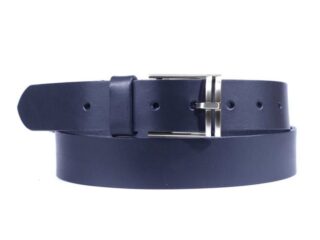 Ceinture cuir bleu marine , boucle acier gris, très actuelle 4042 Choisir par la marque La Guêpe La Guêpe - Ceinture cuir bleu marine , boucle acier gris, très actuelle 4042 Choisir